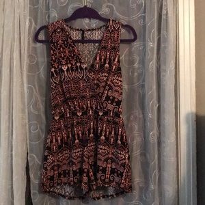 Aztec print romper